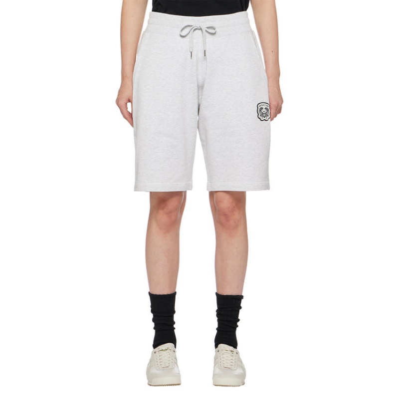 Grey Men's Onitsuka Tiger Sweat Shorts Online India | D8M-4083