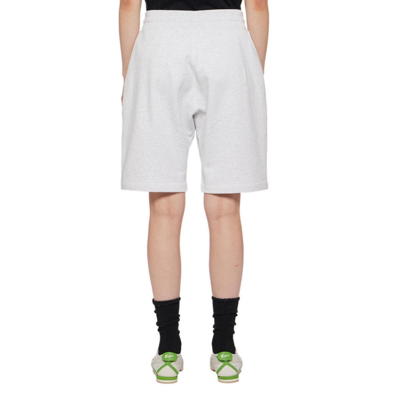 Grey Men's Onitsuka Tiger Sweat Shorts Online India | D8M-4083