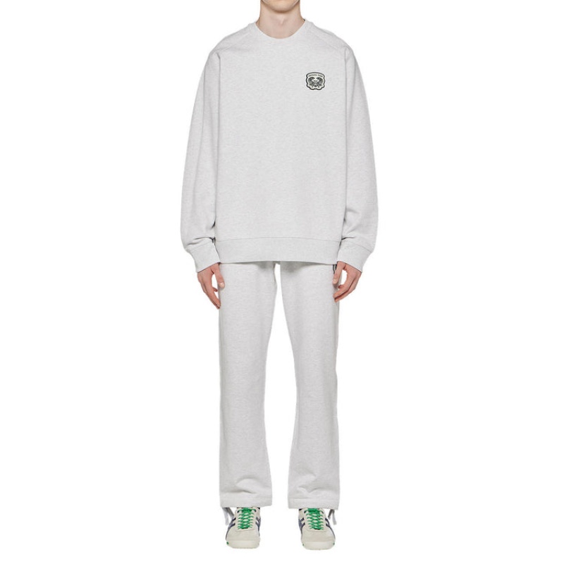 Grey Men's Onitsuka Tiger Sweatshirts Online India | P7H-6059