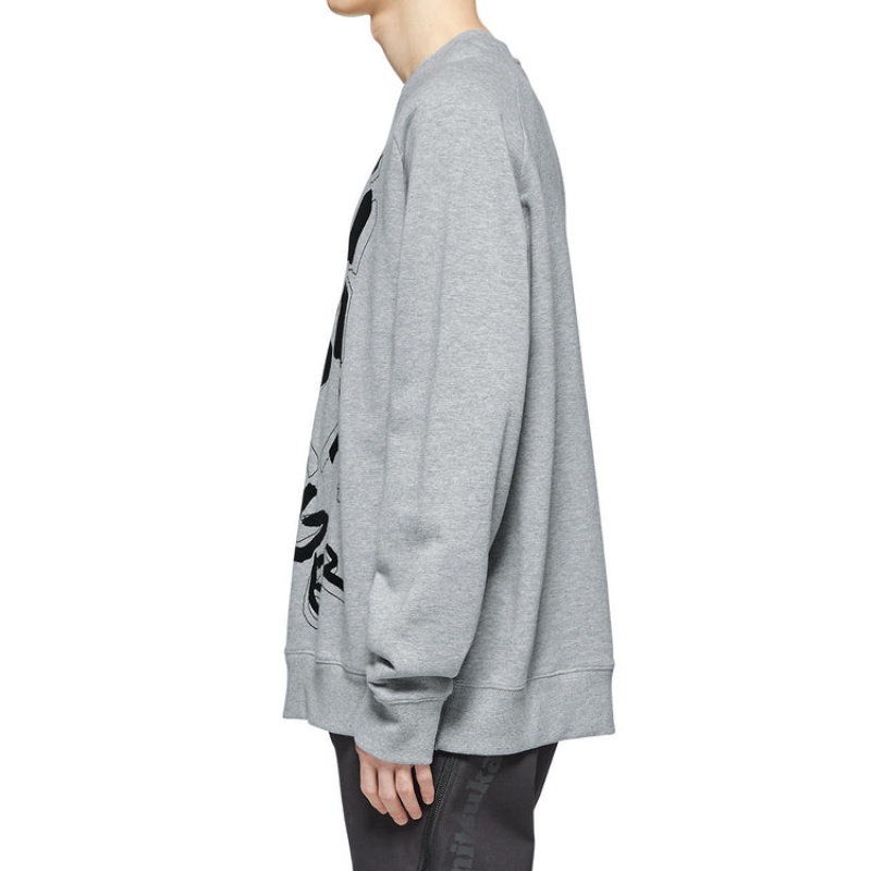 Grey Men's Onitsuka Tiger Sweatshirts Online India | U6C-8009