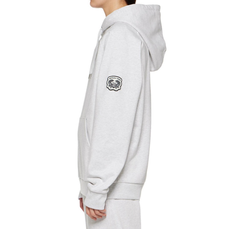 Grey Women's Onitsuka Tiger Sweat Hoodie Online India | A7X-9912