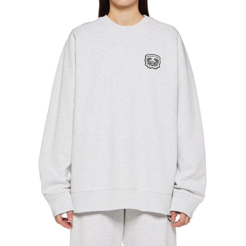 Grey Women's Onitsuka Tiger Sweatshirts Online India | C2D-1641