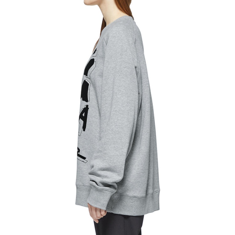 Grey Women's Onitsuka Tiger Sweatshirts Online India | G2V-0474