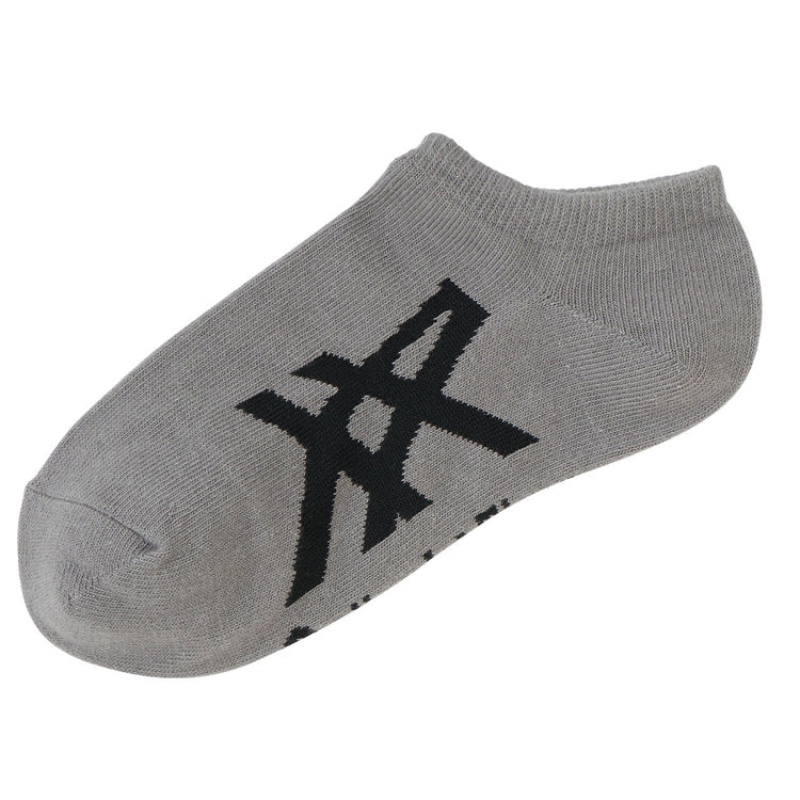 Grey / Black Men's Onitsuka Tiger Ankle Socks Online India | F8W-6950