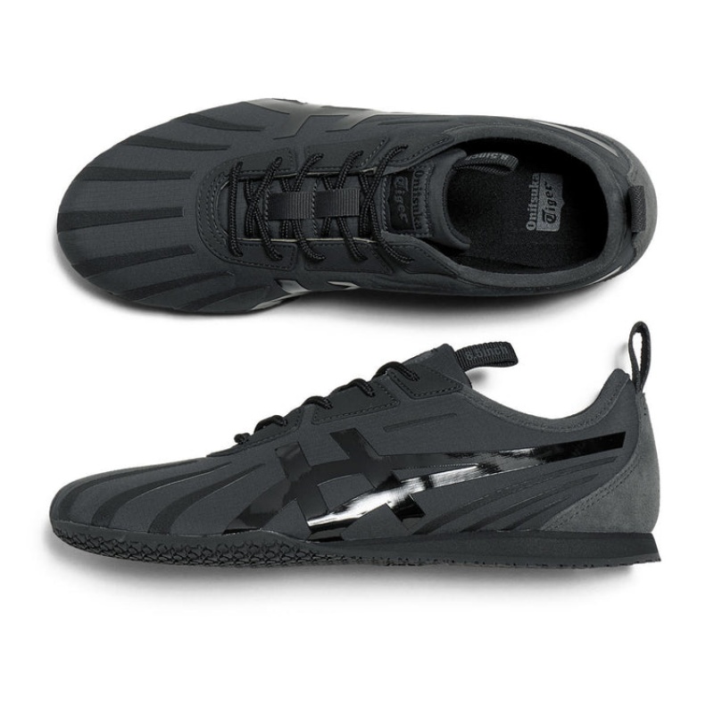 Grey / Black Women's Onitsuka Tiger Tirrack Sneakers Online India | V1Q-5112