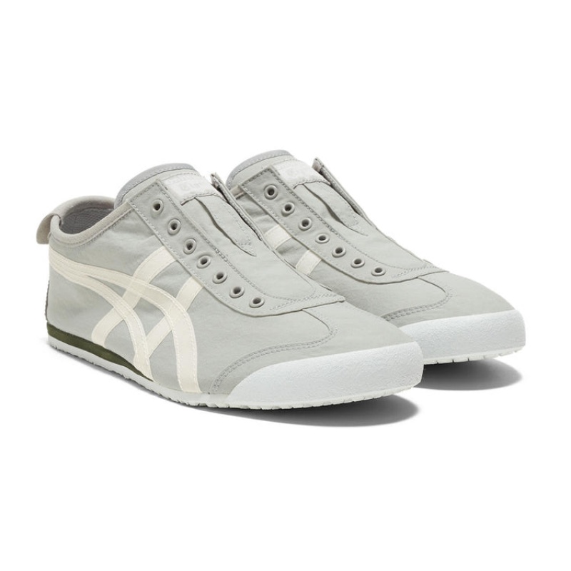 Grey / White Men's Onitsuka Tiger Mexico 66 Slip-on Online India | Y3R-6539