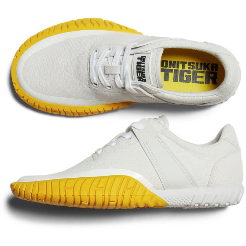 Grey / Yellow Women's Onitsuka Tiger Duck Tiger Sneakers Online India | S3P-1971