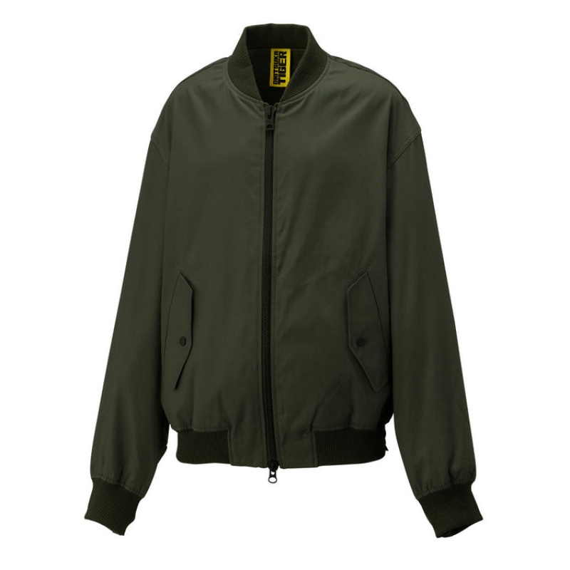 Khaki Men's Onitsuka Tiger Bomber Jackets Online India | E2L-2958