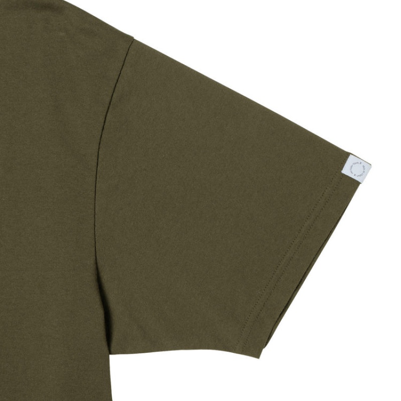 Khaki Men's Onitsuka Tiger T Shirts Online India | W1U-1251