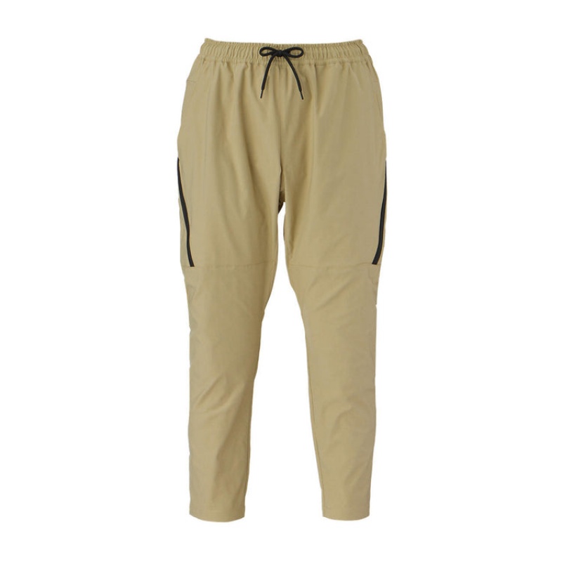 Light Beige Men\'s Onitsuka Tiger Woven Pants Online India | I1W-9079