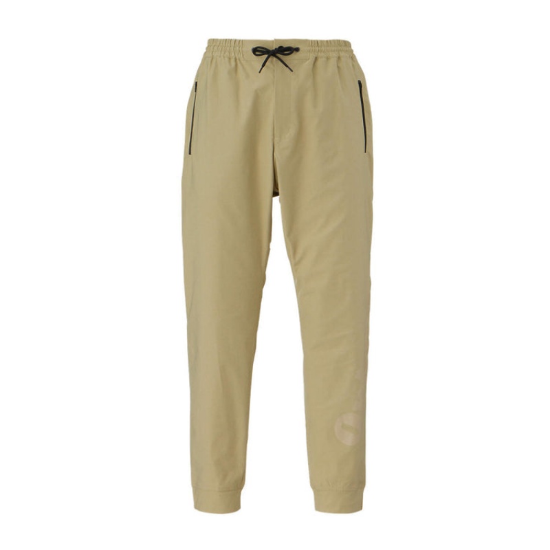 Light Beige Men\'s Onitsuka Tiger Woven Pants Online India | G3K-1863