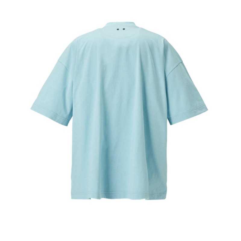 Light Blue Men's Onitsuka Tiger SS T Shirts Online India | D6D-2613