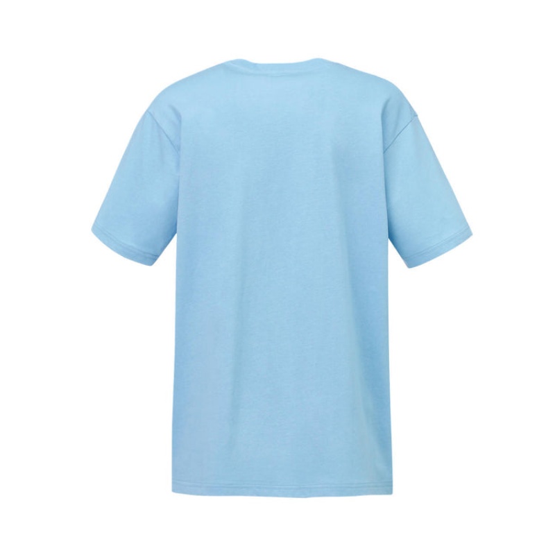 Light Blue Women's Onitsuka Tiger Graphic T Shirts Online India | R9G-2301