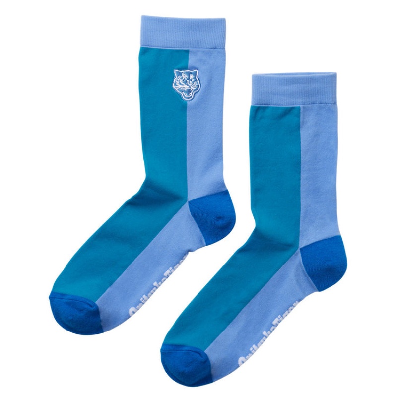 Light Blue Women\'s Onitsuka Tiger WS Middle Socks Online India | W1U-2302