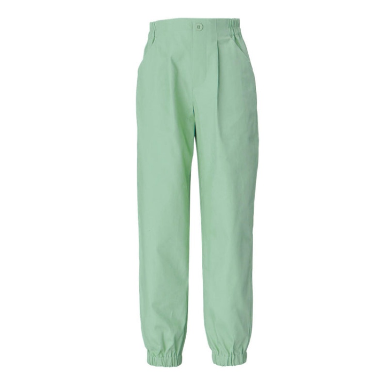 Light Green Kids' Onitsuka Tiger Single-pleat Pants Online India | M0M-2222