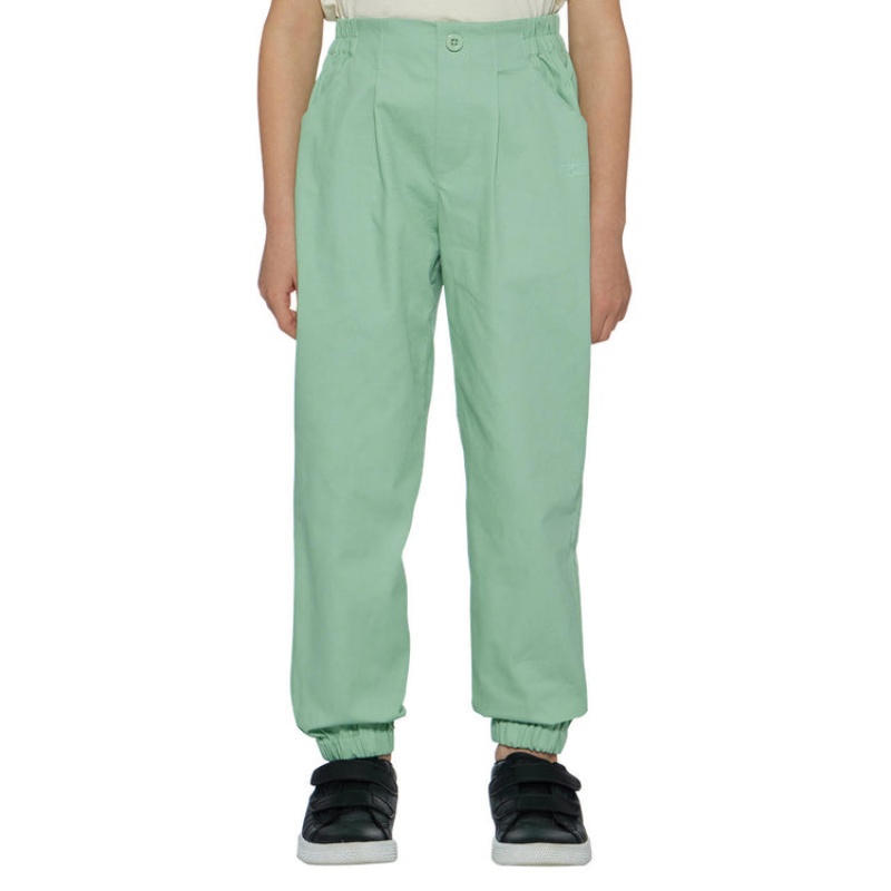 Light Green Kids' Onitsuka Tiger Single-pleat Pants Online India | M0M-2222