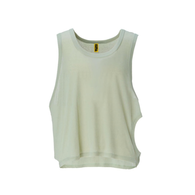 Light Green Men\'s Onitsuka Tiger 2 Way Tank Top Online India | V2A-3128