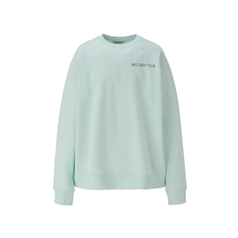 Light Green Men\'s Onitsuka Tiger Sweatshirts Online India | O3T-9676