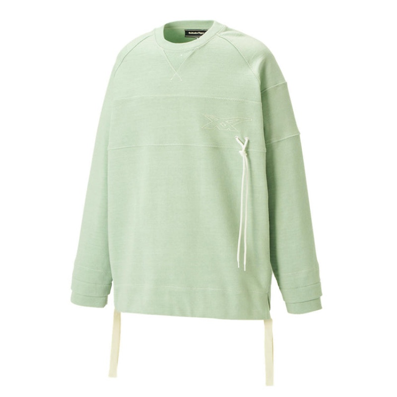 Light Green Women's Onitsuka Tiger LS Tops Online India | J1E-1912