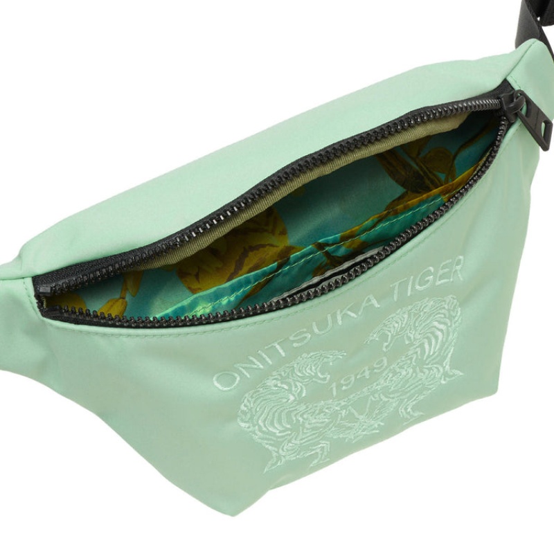 Light Green / Yellow Men's Onitsuka Tiger Waist Pouches Wallets Online India | W6N-9362