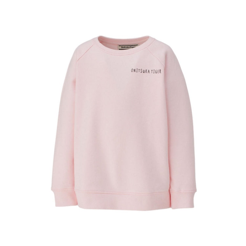 Light Pink Kids' Onitsuka Tiger Sweatshirts Online India | W2F-3580