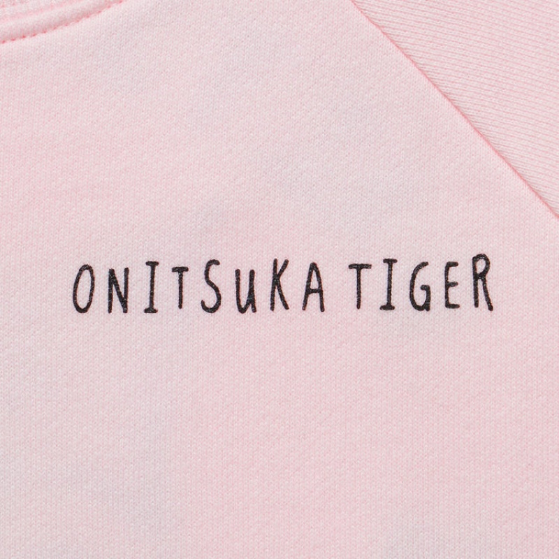 Light Pink Kids' Onitsuka Tiger Sweatshirts Online India | W2F-3580