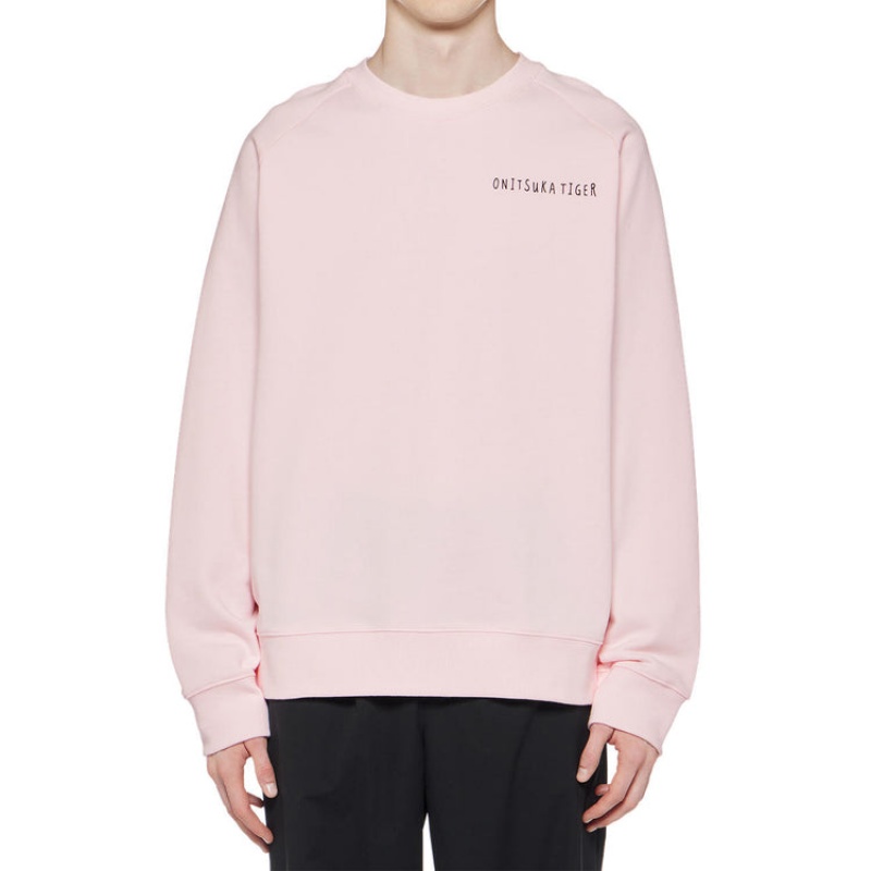 Light Pink Men's Onitsuka Tiger Sweatshirts Online India | D7S-5648