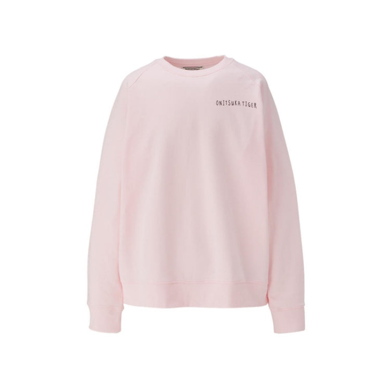 Light Pink Men\'s Onitsuka Tiger Sweatshirts Online India | D7S-5648