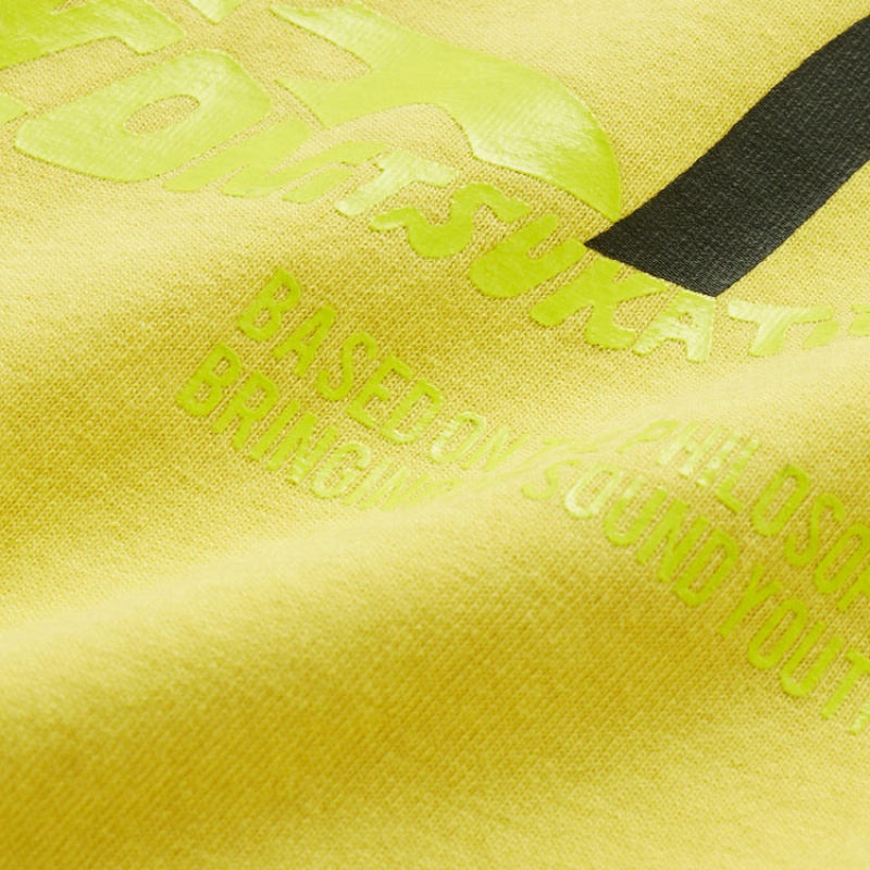 Light Yellow Men's Onitsuka Tiger Graphic T Shirts Online India | R8Y-6770