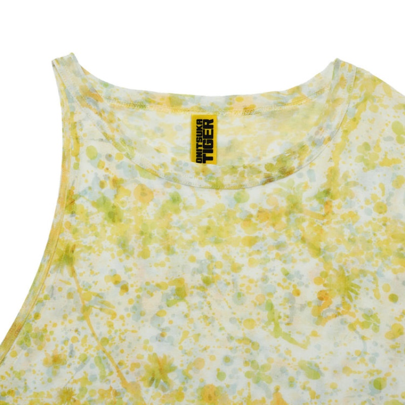 Light Yellow Women's Onitsuka Tiger Printed Tops Online India | F8I-0489