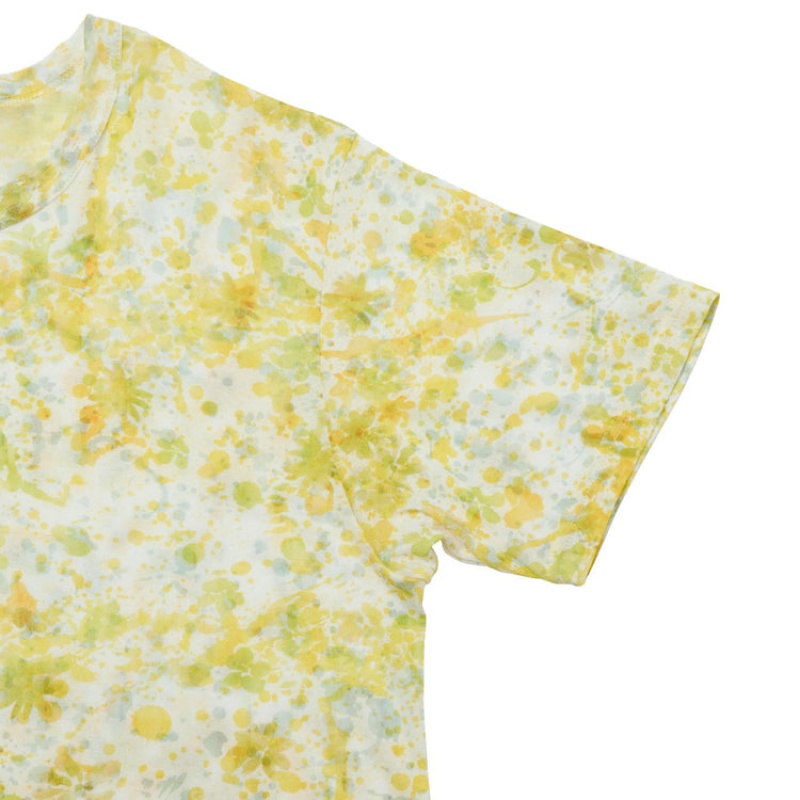 Light Yellow Women's Onitsuka Tiger Printed Tops Online India | F8I-0489