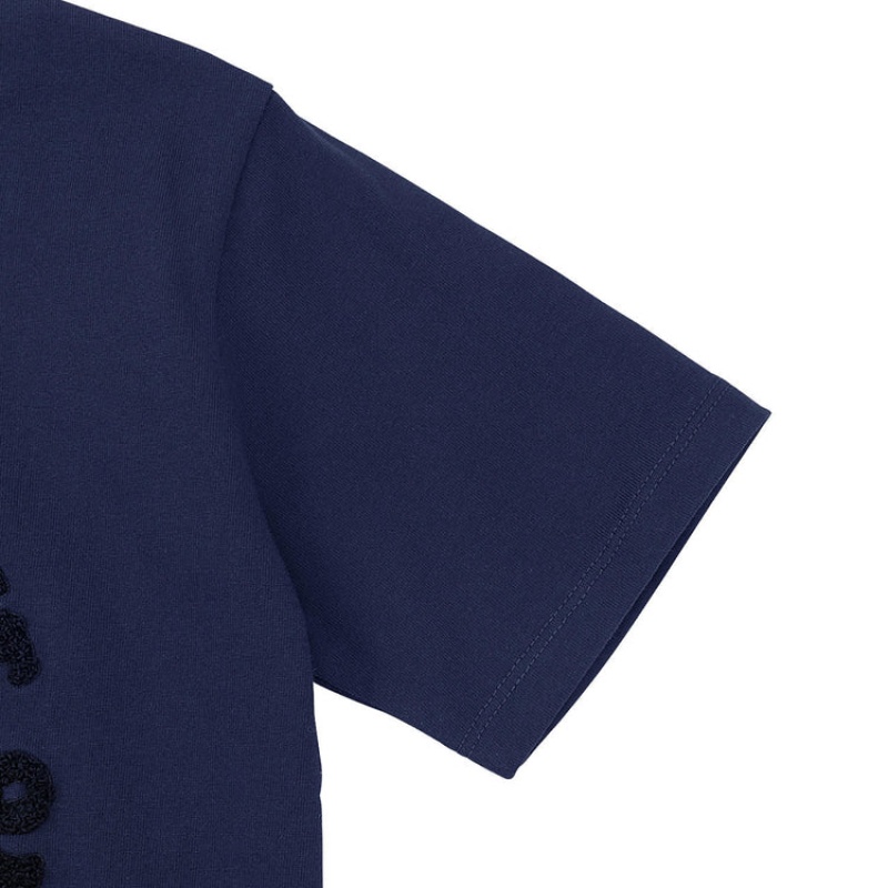 Navy Kids' Onitsuka Tiger Graphic T Shirts Online India | K5O-7847