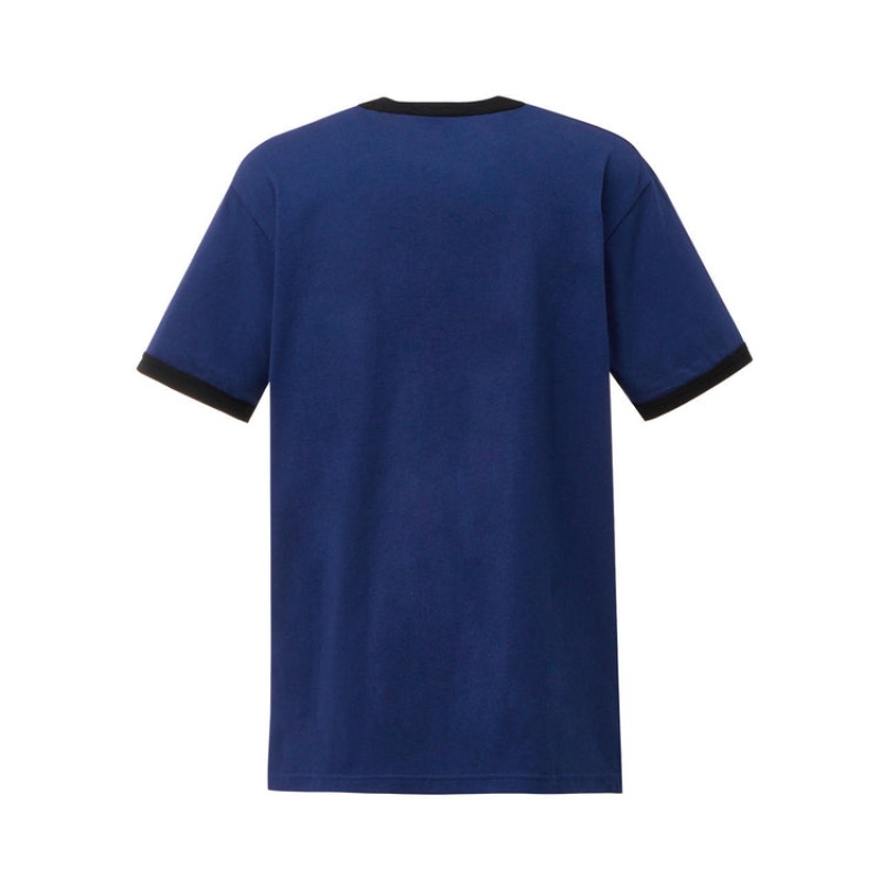 Navy Men's Onitsuka Tiger Graphic T Shirts Online India | V8Y-2271