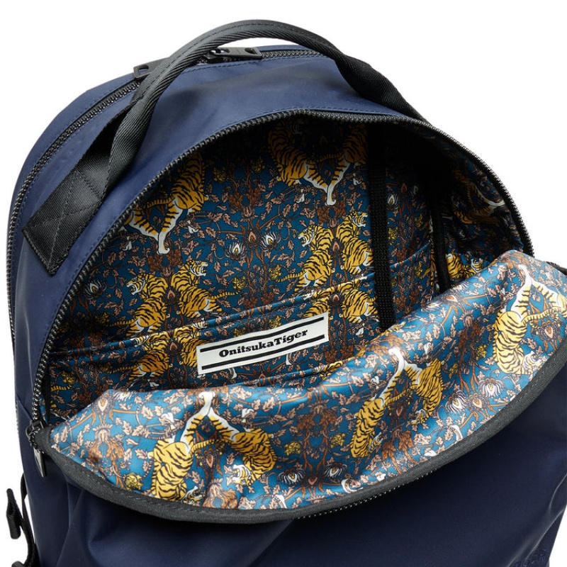 Navy Men's Onitsuka Tiger P Backpacks Online India | O6E-8734