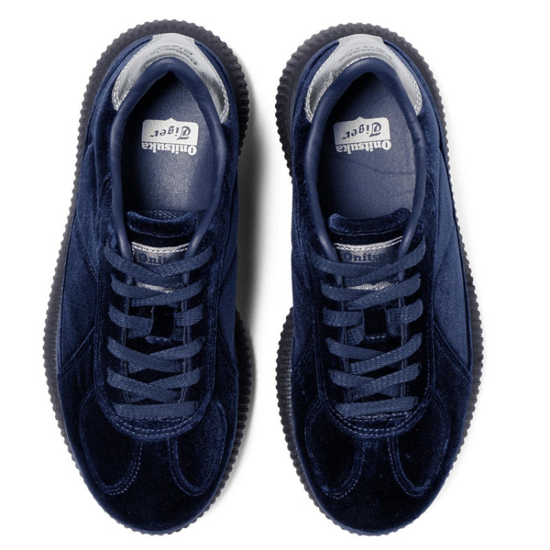 Navy Women's Onitsuka Tiger Delecity Sneakers Online India | C8W-8949