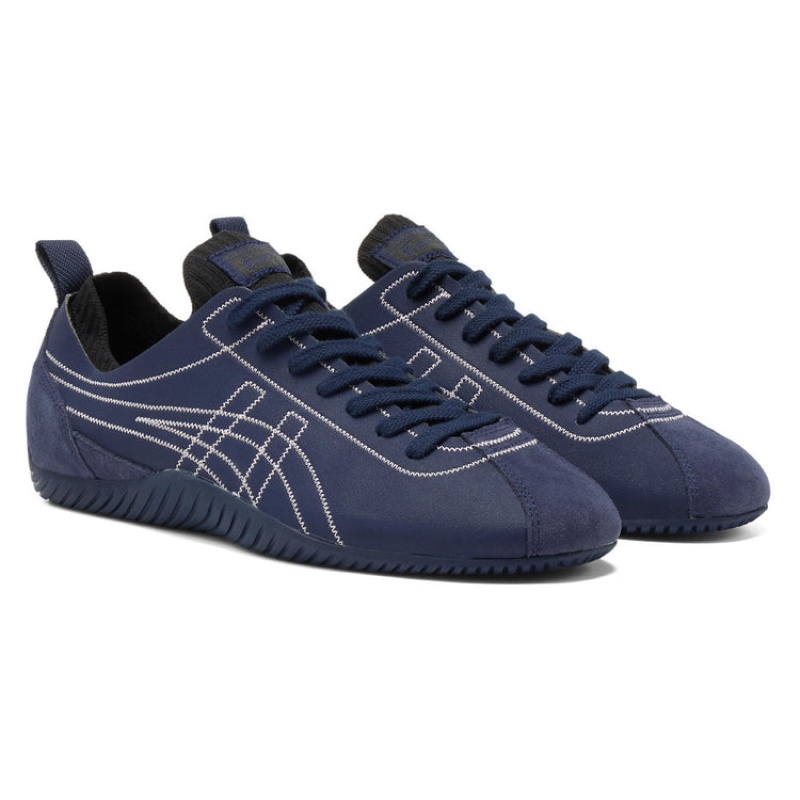 Navy Women's Onitsuka Tiger Sclaw Sneakers Online India | L7D-7915