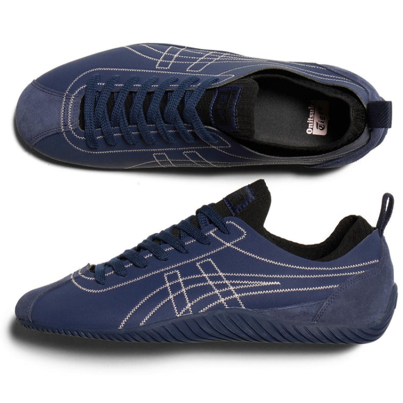 Navy Women's Onitsuka Tiger Sclaw Sneakers Online India | L7D-7915