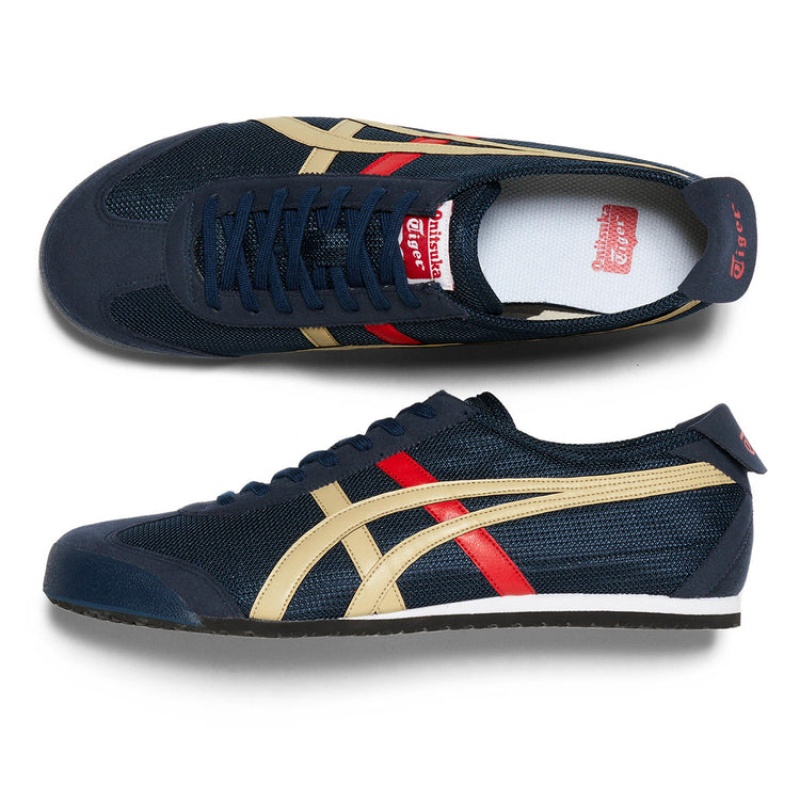 Navy / Beige Men's Onitsuka Tiger Mexico 66 Online India | L4Q-2642