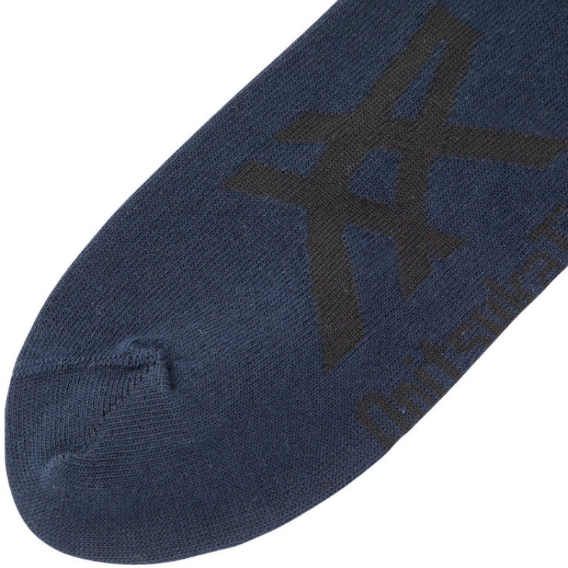 Navy / Black Men's Onitsuka Tiger Ankle Socks Online India | Q2N-9531