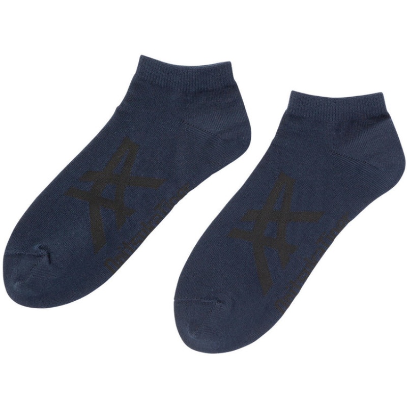 Navy / Black Men\'s Onitsuka Tiger Ankle Socks Online India | Q2N-9531