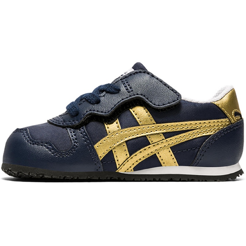 Navy / Gold Kids' Onitsuka Tiger Serrano Online India | Z4I-8258