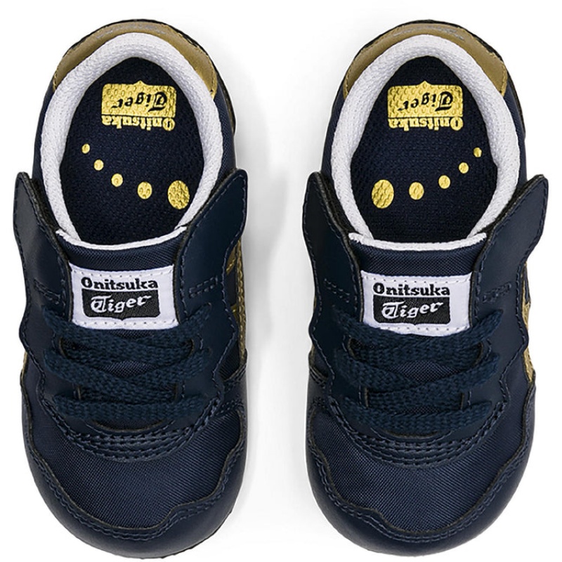 Navy / Gold Kids' Onitsuka Tiger Serrano Online India | Z4I-8258