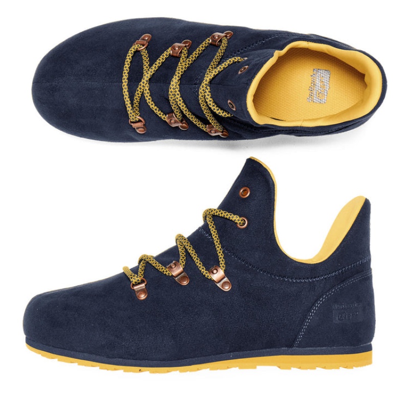 Navy / Gold Women's Onitsuka Tiger Monte Pokhara Sneakers Online India | Q3L-9613