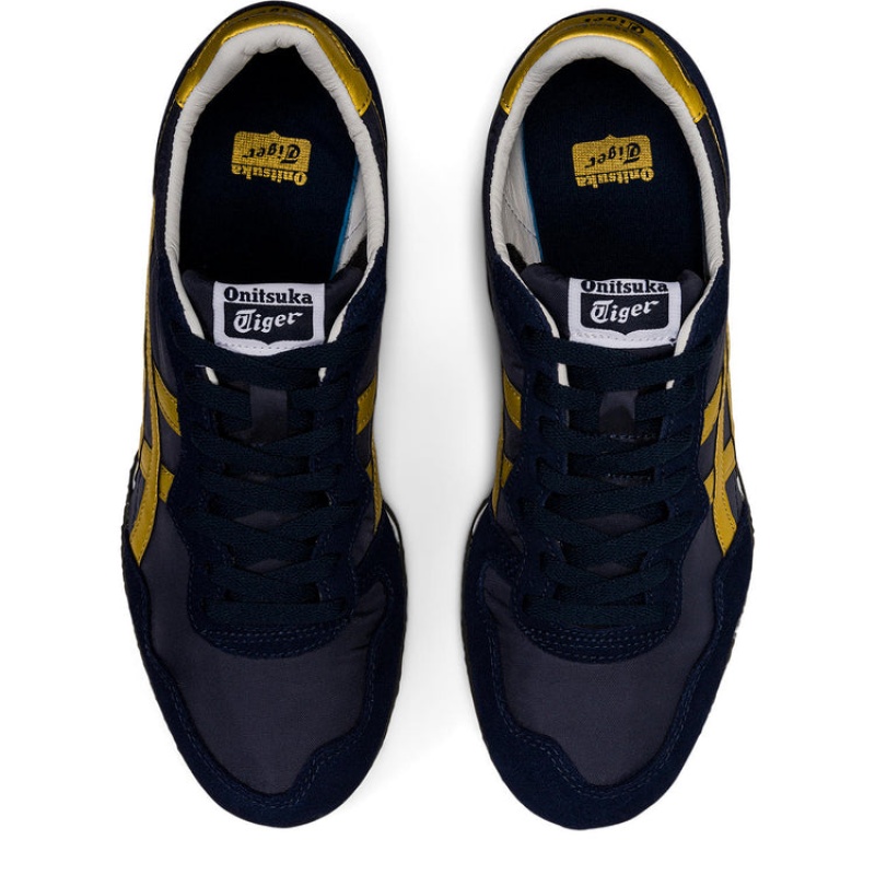 Navy / Gold Women's Onitsuka Tiger Serrano Sneakers Online India | M1K-3425