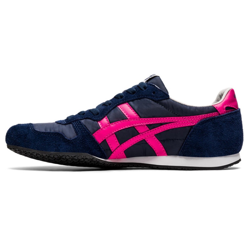 Navy / Rose Women's Onitsuka Tiger Serrano Sneakers Online India | Y9K-4601