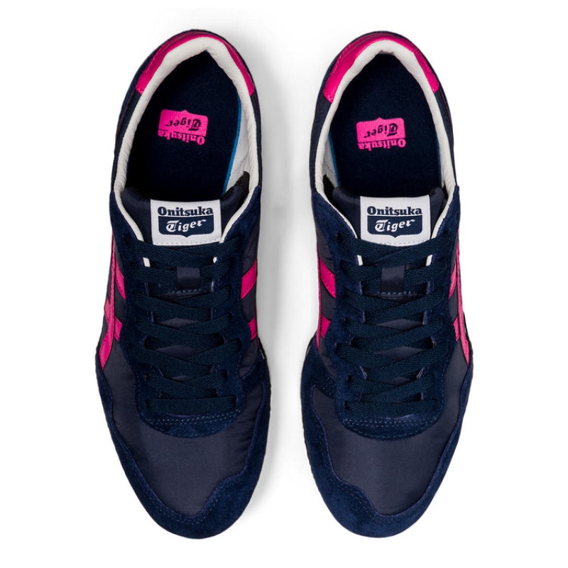 Navy / Rose Women's Onitsuka Tiger Serrano Sneakers Online India | Y9K-4601