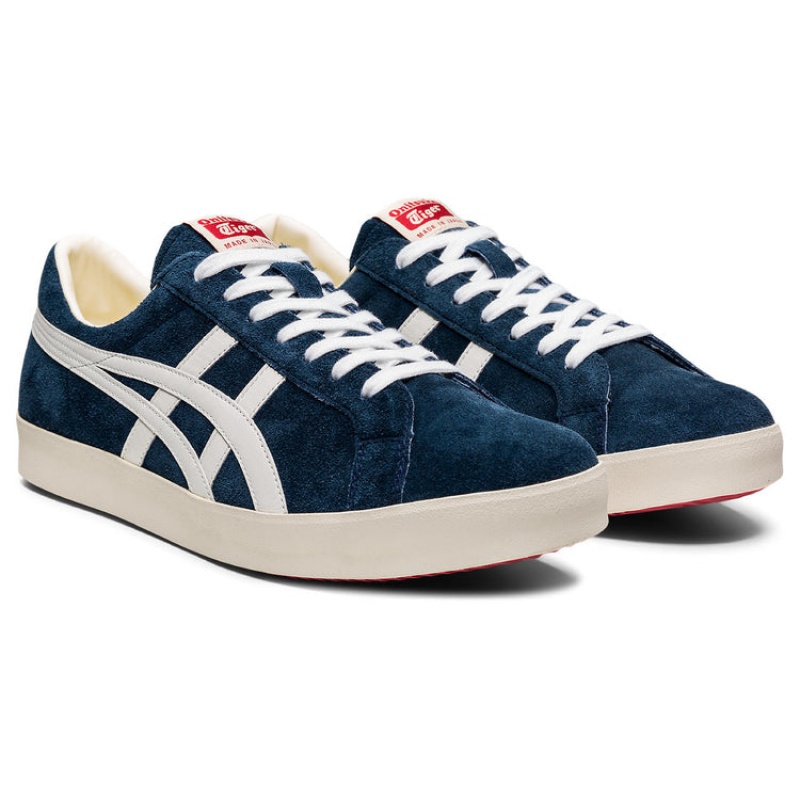 Navy / White Men's Onitsuka Tiger Fabre Nm Nippon Made Online India | Z0G-4726