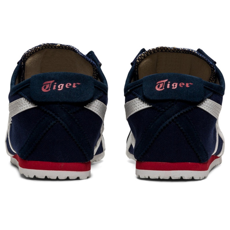 Navy / White Women's Onitsuka Tiger Mexico 66 Slip-on Online India | J3X-6991