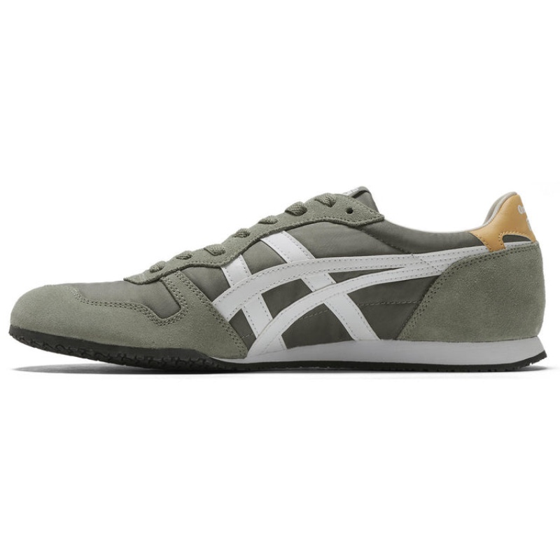 Olive / White Women's Onitsuka Tiger Serrano Sneakers Online India | Z2C-5925