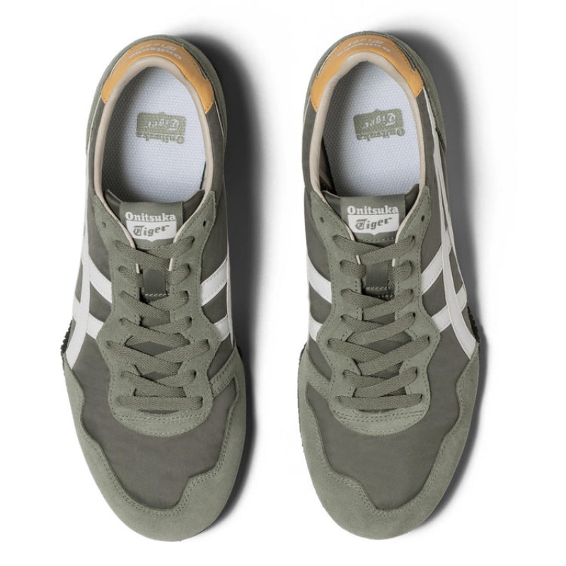 Olive / White Women's Onitsuka Tiger Serrano Sneakers Online India | Z2C-5925